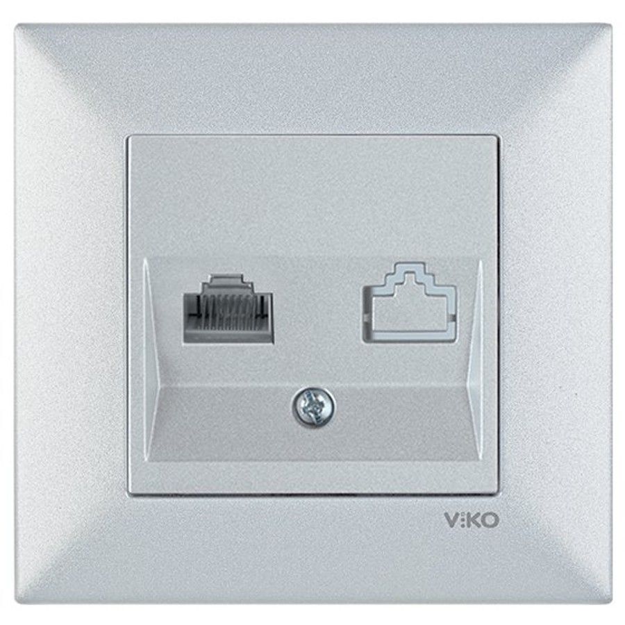 Viko Artline Novella Tekli Data Prizi (RJ45 CAT5E) (Çerçeve Hariç) Saten