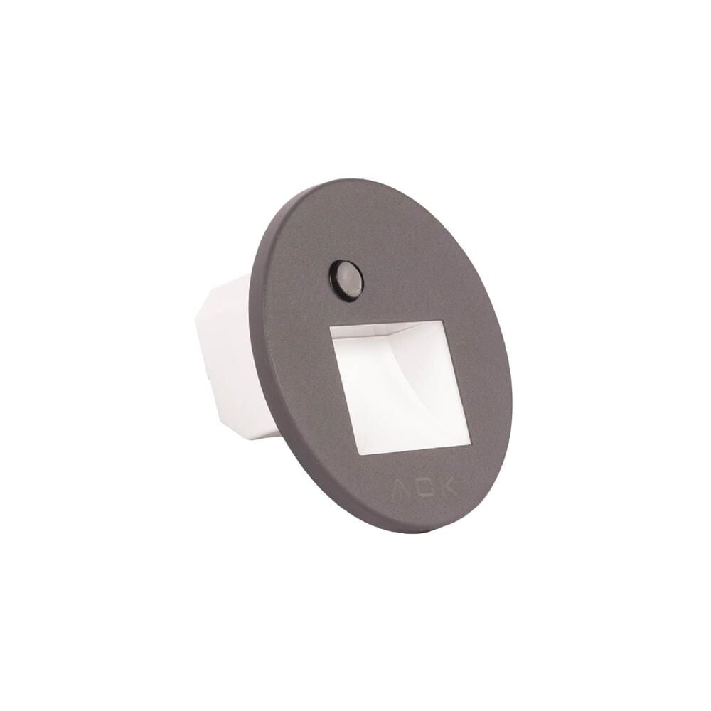 ACK Sensörlü Merdiven Armatürü CCT Gri Kare Kare Çerçeve AH07-02693