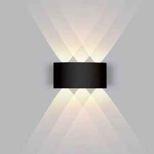 ACK 6W 3000K Gün Işığı Siyah Dekoratif Led Aplik AH07-07201