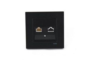 Viko Artline Novella Tekli Data Prizi (RJ45 CAT5E) (Çerçeve Hariç) Siyah