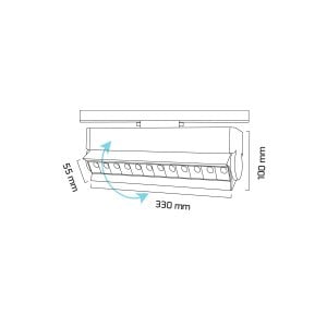 Goya 20W 3000K Sarı Işık Led Ray Spot GY 3655