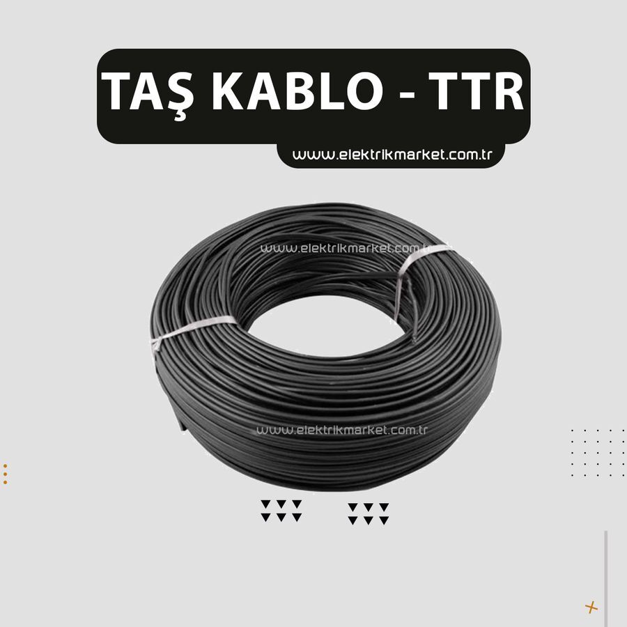 Taş Kablo 4X2.5 TTR Kablo Siyah