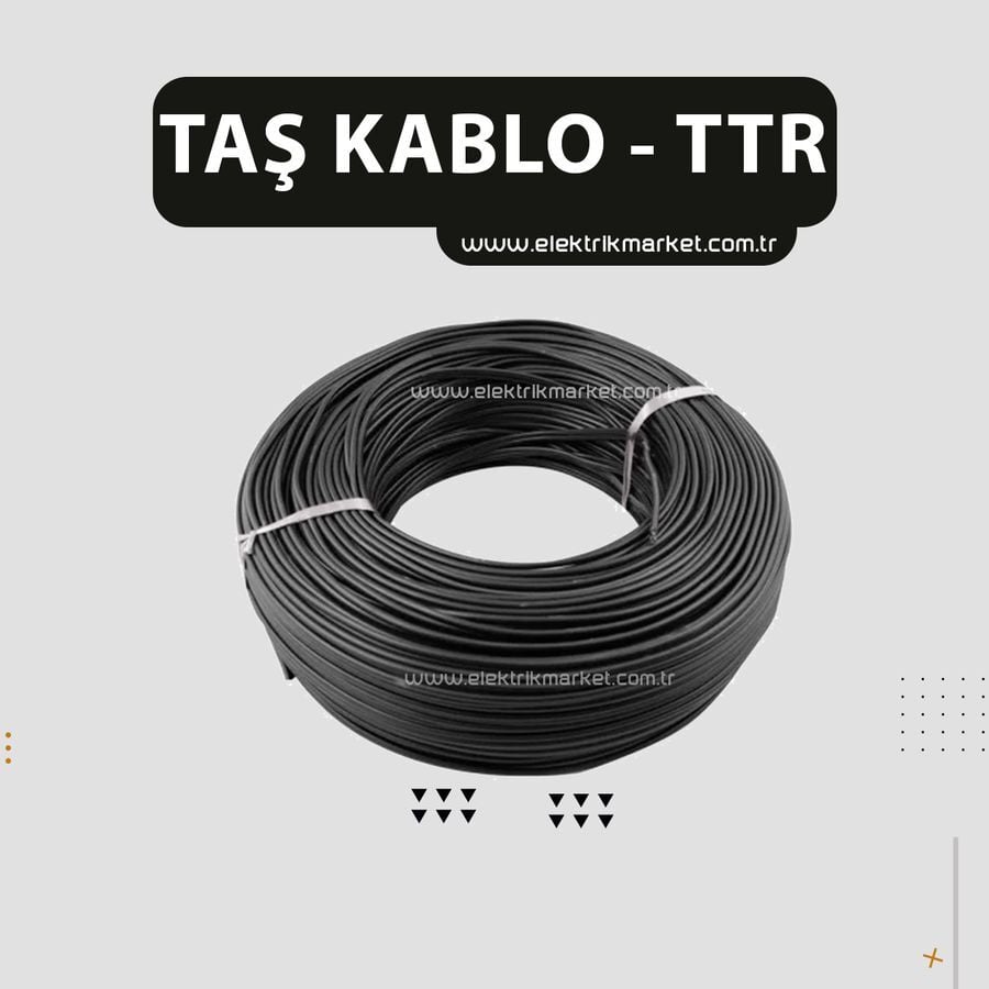 Taş Kablo 3X2.5 TTR Kablo Siyah