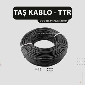 Taş Kablo 3X1.5 TTR Kablo Siyah