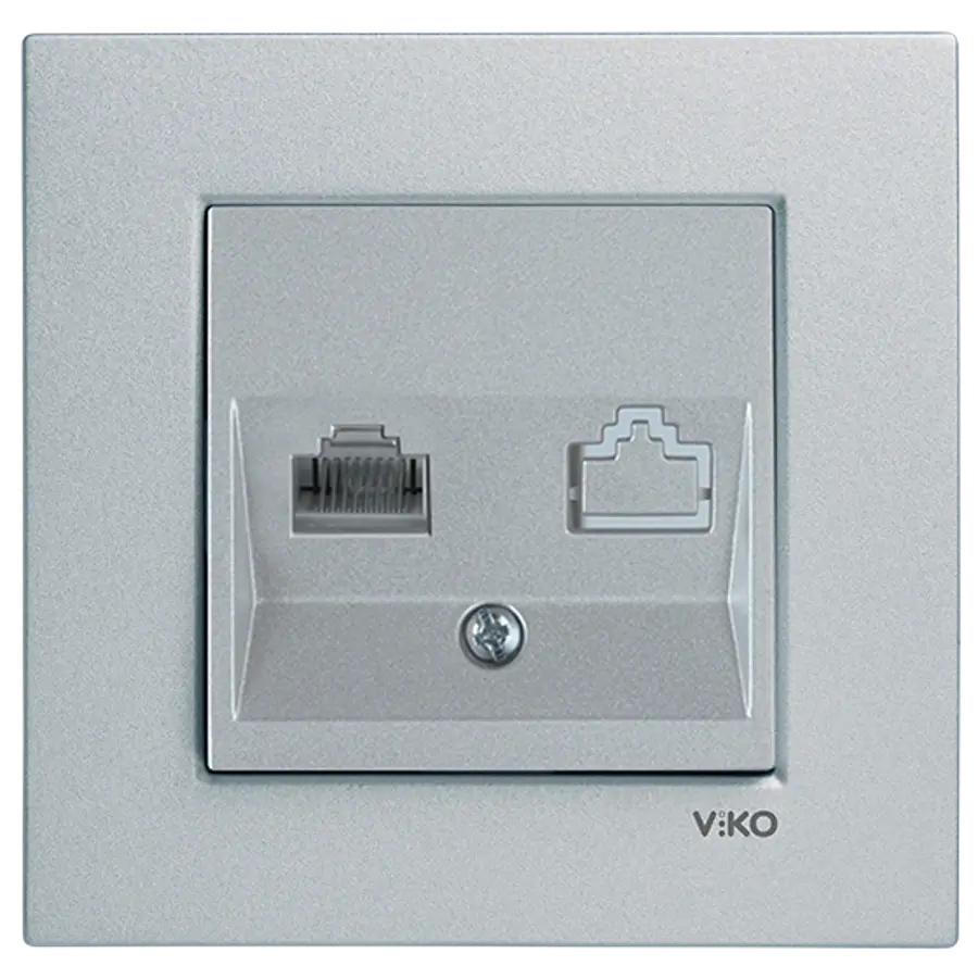 Viko Artline Novella Tekli Data Prizi (RJ45 CAT6) (Çerçeve Hariç) Siyah