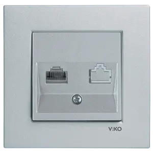 Viko Artline Novella Tekli Data Prizi (RJ45 CAT6) (Çerçeve Hariç) Siyah