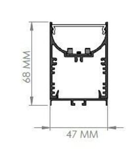 Darklight 47 32W 1200 mm Linear Düz Difüzör  DL4768 1200 3000K Gün Işığı