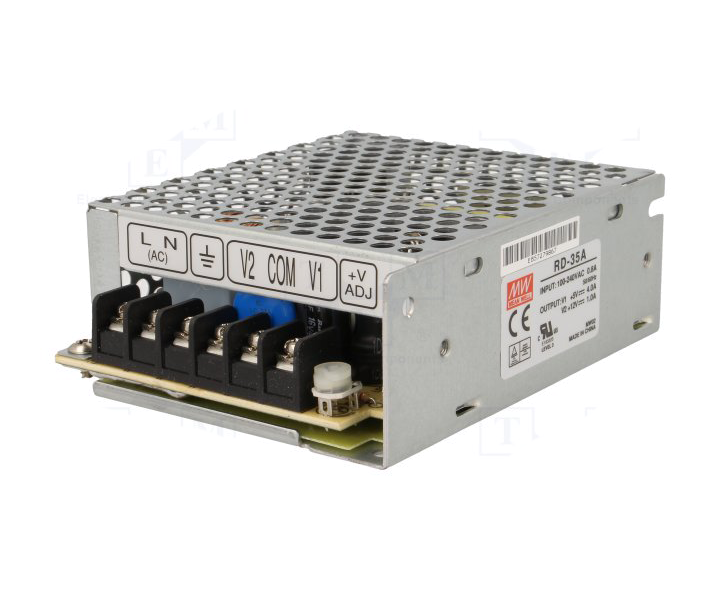 MEANWELL- RD-035A 	+5/+12Vdc 4.0/1.0Amp  Güç Kaynağı