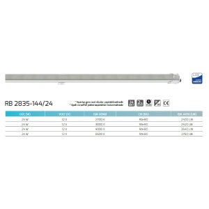 Goya  24w 12v Rigid Bar RB 2835 144 24 12