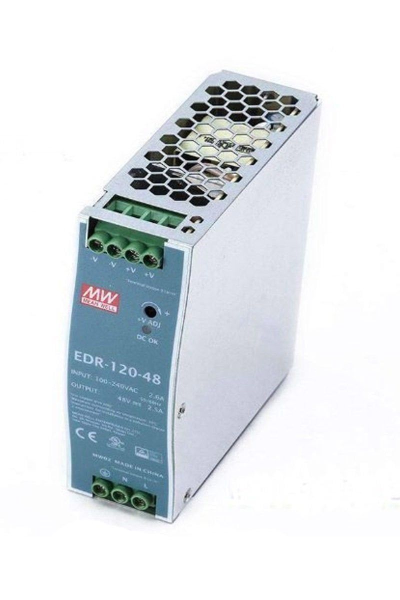 MEANWELL- EDR-120-48 	48Vdc 2.5Amp DIN Rail