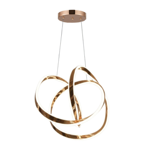 Ronisu Ribbon Ledli Gold Avize 2321-52-01