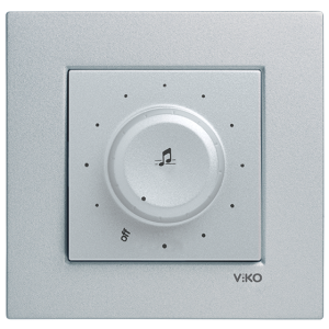 Viko Artline Novella Trafolu Acil Anonslu Müzik Yayın Anahtarı (Çerçeve Hariç) Bronz