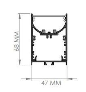 Darklight 47 86W 3030 mm Linear Düz Difüzör DL4768 3000 3000K Gün Işığı