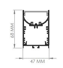 Darklight 47 86W 3030 mm Linear Düz Difüzör DL4768 3000 4000K Natural Beyaz
