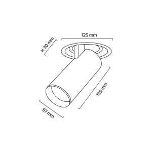 14 W COB Ledli Mağaza Armatürleri Goya GY 3150-14