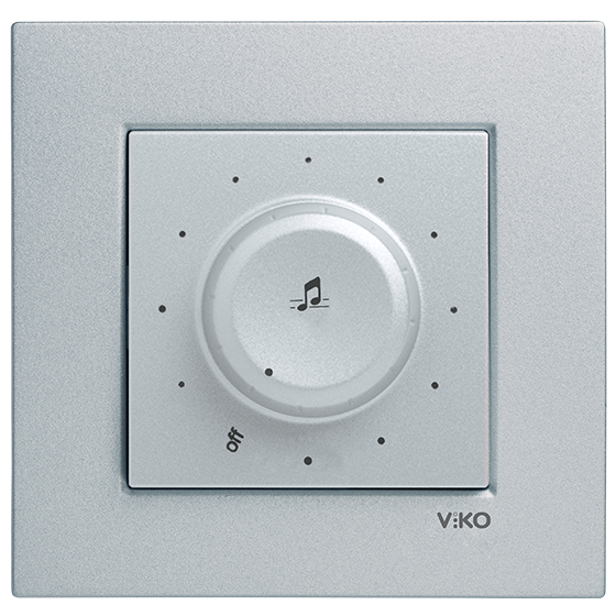 Viko Artline Novella Trafolu Acil Anonslu Müzik Yayın Anahtarı (Çerçeve Hariç) Saten
