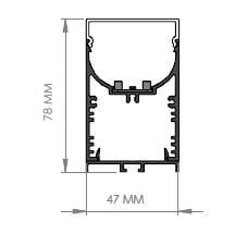 Darklight 48 32W 1200 mm Linear U Difüzör DL4778 1200 6500K Beyaz Işık