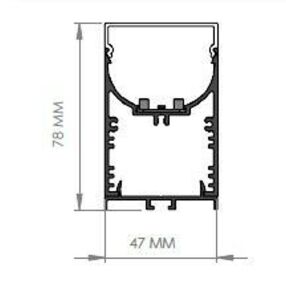 Darklight 48 42W 1480 mm Linear U Difüzör DL4778 1500 3000K Gün Işığı