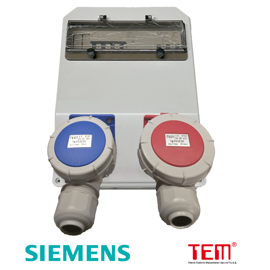 IP67 Araç Şarj Panosu 22kW Tam Montajlı Kullanıma Hazır - 2 Adet Fiş Dahil