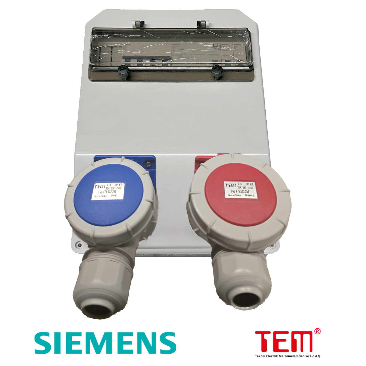 IP67 Araç Şarj Panosu 22kW Tam Montajlı Kullanıma Hazır - 2 Adet Fiş Dahil