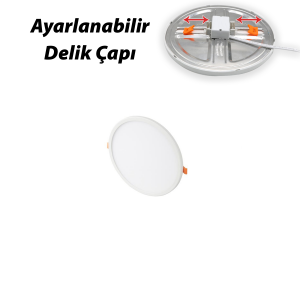 Cata 6 Watt Ayarlanabilir Plus Panel Led Armatür 3200K Gün Işığı CT-5645G