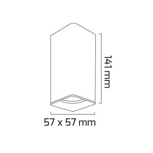 Goya 14 Watt 3000K Sarı Işık Sıva Üstü Spot - GY 1855