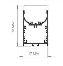 Darklight 48 86W 3030 mm Linear U Difüzör DL4778 3000 3000K Gün Işığı
