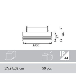 Jupiter Krom Camlı Banyo Spot JH624