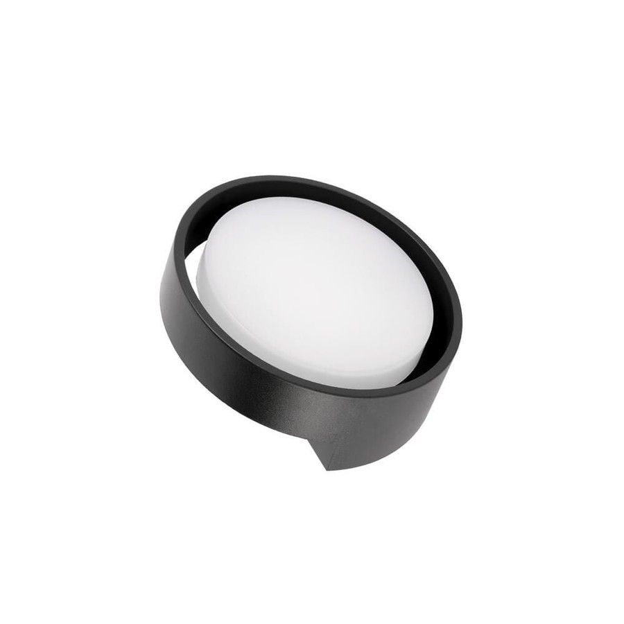 ACK 12W 3000K Gün Işığı Siyah LED Duvar Apliği AT10-61201