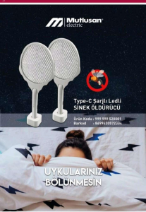 Mutlusan Sinek Öldürücü Type-C Sarjli Ledli - MTS-999 999 520001