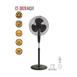 Cata Akçay 41cm (17inç) Ayakli Vantilatör Ct-3020