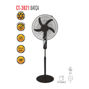 Cata Datça Ayaklı Vantilatör Ct-3021