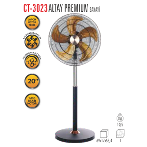 Cata Altay 51cm (20inç) Sanayi Tipi Ayaklı Vantilatör Ct-3023