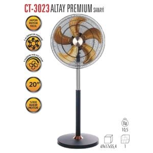Cata Altay 51cm (20inç) Sanayi Tipi Ayaklı Vantilatör Ct-3023