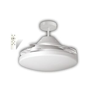 Cata Dolunay 55cm (22inç) Fan Led Ampul Hayalet Pervaneli Beyaz Ct-1156