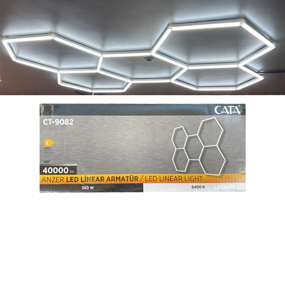 Cata Anzer Led Linear Armatür Beyaz 360W CT-9082