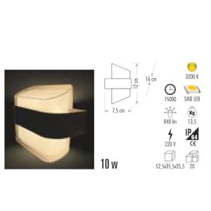 Cata 7w 3200K Gün Işığı Gozo Modern Led Aplik CT-7044