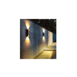 Goya 10W 3000K 10X20X8cm Sarı Ledli Siyah Duvar Apliği GY 6236