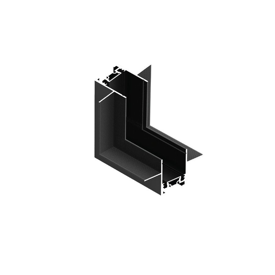 Darklight 48V DL45 Magnetik Sıva Altı Trimless Alüminyum Ray 90° Dikey Bağlantı Aparatı