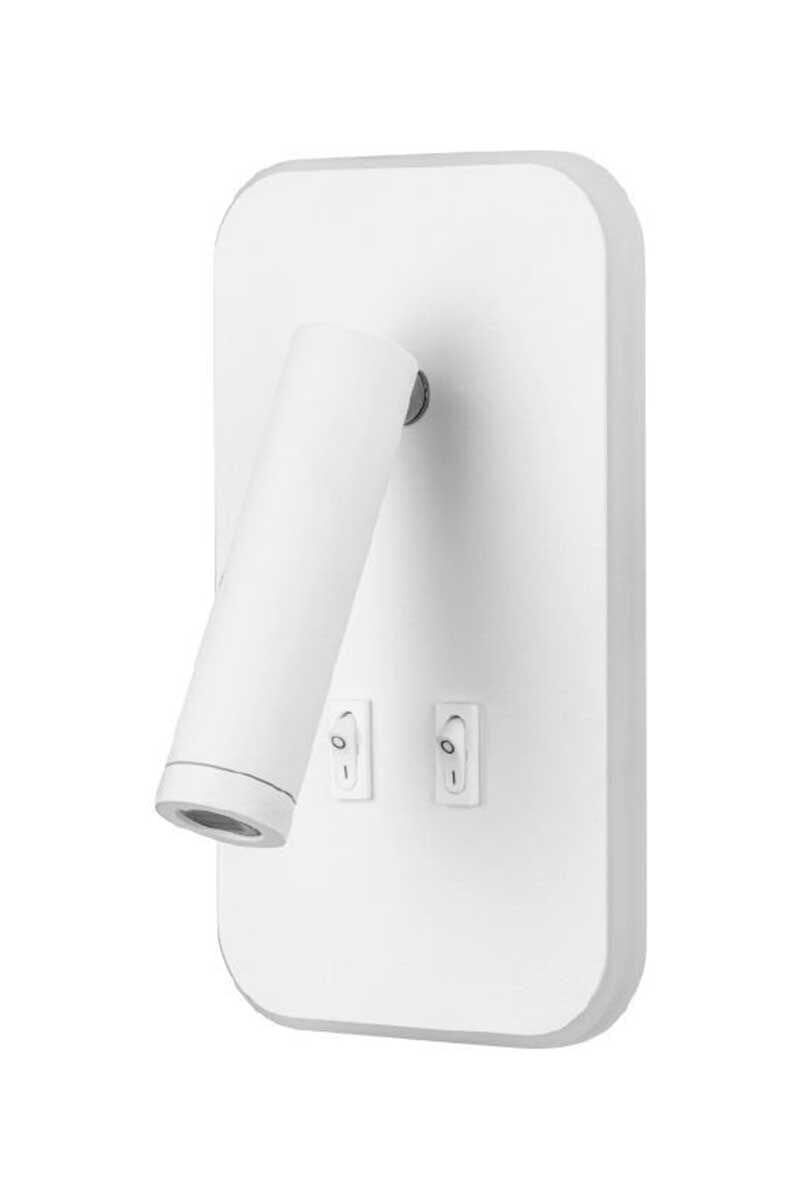 Cata 13W Tuvalu Yatak Başı Çift Kademeli Dekoratif Led Aplik Beyaz kasa CT-5253B