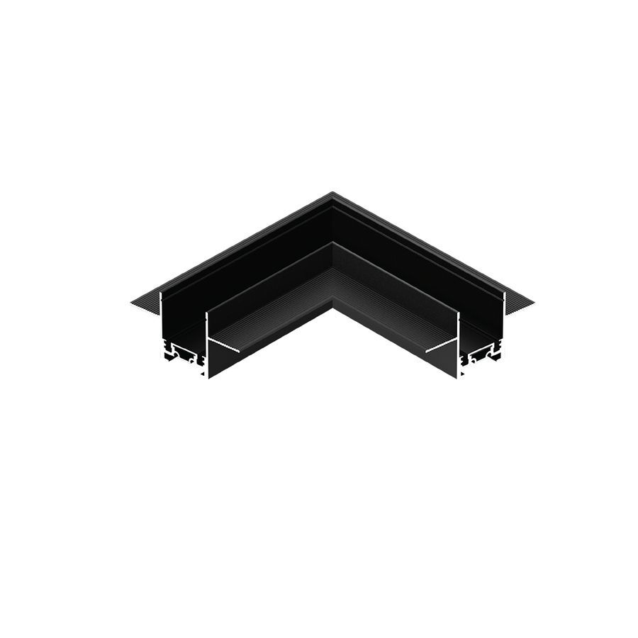 Darklight 48V DL45 Magnetik Sıva Altı Trimless Alüminyum Ray 90° Yatay Bağlantı Aparatı
