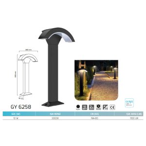 Goya 10 Watt 30X60cm Bahçe Armatür 3000K Gün Işığı GY 6258