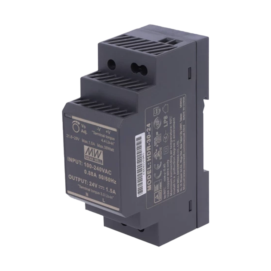 MEANWELL- HDR-30-24 24Vdc 1.5Amp Ray M.  PHOENIX UNO-PS/1AC/24DC/30W Muadili
