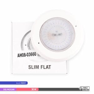 ACK 36W Mavi Işık Flat Sıva Üstü Slim LED Havuz Armatürü AH08-03660