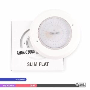 ACK 36W Mavi Işık Flat Sıva Üstü Slim LED Havuz Armatürü AH08-03660