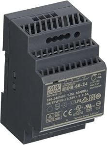 MEANWELL- HDR-60-24 24Vdc 2.5Amp Ray M.  PHOENIX UNO-PS/1AC/24DC/60W Muadili