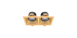 Goya 2x8W Sıva Altı Cob Led Armatür  GY 1737-8 Gold - 2700K Gün Işığı