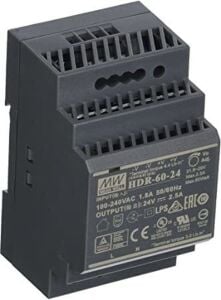 MEANWELL- HDR-60-24 24Vdc 2.5Amp Ray M.  PHOENIX UNO-PS/1AC/24DC/60W Muadili