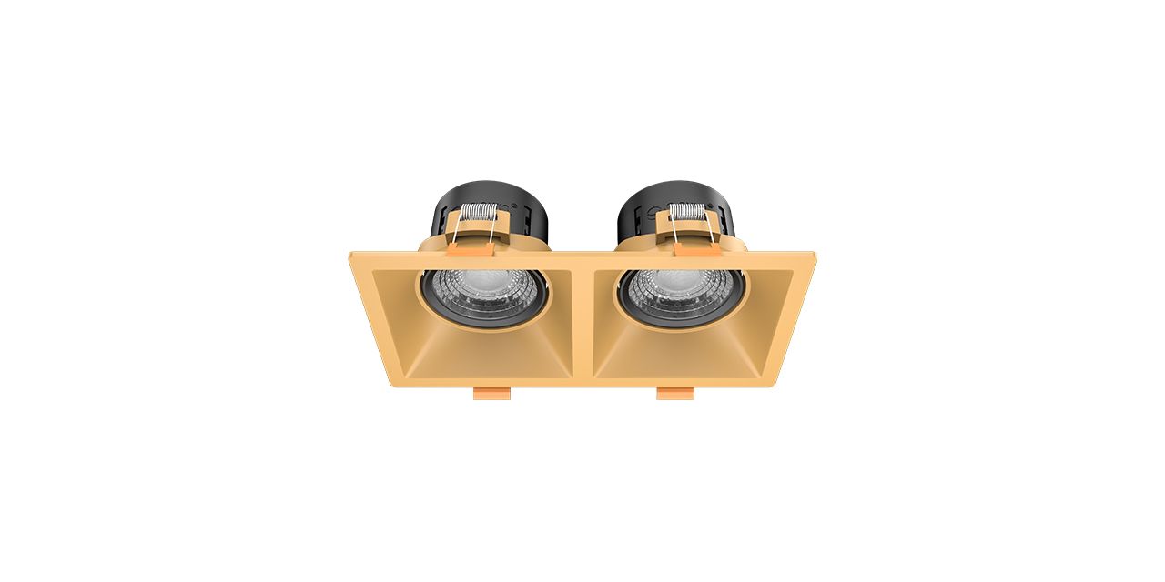 Goya 2x8W Sıva Altı Cob Led Armatür  GY 1737-8 Gold - 4000K Natural Beyaz