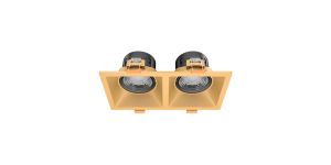 Goya 2x8W Sıva Altı Cob Led Armatür  GY 1737-8 Gold - 6500K Beyaz Işık